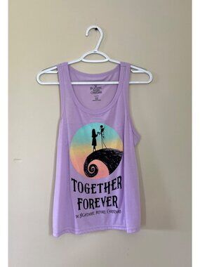 Disney Womens Small (4-6) The Nightmare Before Christmas Purple Sleeveless Top